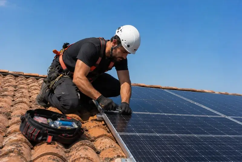 Maintenance et monitoring de panneaux solaires à Montferrand